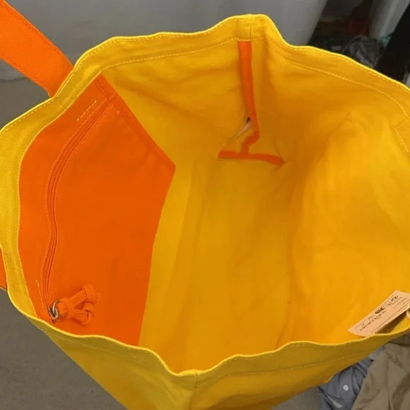 Esprit Yellow Tote Bag- NWT - Picture 8 of 11